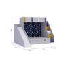 Sleep Nâ€™ Slide Bunk Bed with Slide and Storage in Grey Colour BKBB023
