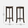 Brimpton Sheesham Wood End Table in Provincial Teak Finish