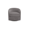 Andean Swivel Solid Wood Accentrel Chair in Dark Grey Colour
