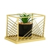 Minimalist Square Planter With Artificial Plant