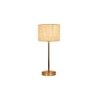 White Jute with Metal Gold Table Lamp