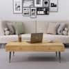 Hexa Engineered Wood Coffee Table With 2 Drawers In Giant Wood