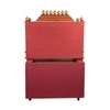 D'Dass Multi Color Mdf and Sheesham  Wall Hanging Wooden Temple For Pooja