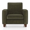 Apollo Neo Sofa (Colour : Deep Olive Velvet, Seating Capacity : 1 Seater, Cushion Type : Hard, Back Height : Regular Back)