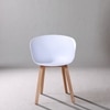 Kepler Brooks Modena Cafeteria Dining Chair in White Colour