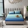 Stoa Paris 300TC UltrSatin King Bedsheet Set Satin King Blue Green