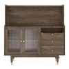 Klint Solid Wood Bar Cabinet (Danish Walnut Finish)