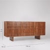 Rushden Solid Wood Sideboard in Brown Colour