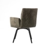 Ripple Fabric Dining Chair in Grey Colour
