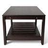 Piante Sheesham Wood Accent Rectangle Coffee Table In Dark Mahagony Finish