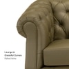 Fairmont 1 Seater Leatherette Sole in Olive Green Colour