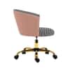 Doe Buck Paolo Pink Houndstooth Upholstered Swivel Office Chair