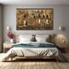 The Castle Decor Egyptian Art Wall Painting Wooden Framed Digital Painting 27x48 Inch