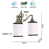 Devansh Metal Electric Wall Light in Multi Colour with Multi Shade Count of 2 Lights