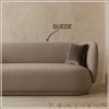 Plushprestige Wood 3 Seater With Upholstery Non Storage Sofa In Grey Colour