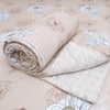 Orange Floral 4 Pcs Comforter set with Queen size bedsheet + 2 Pillow covers