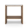 Tavo Solid Wood and Banswara Side Table In Golden ash Finish
