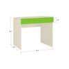 Primera Kids Study Desk with Drawer in Light Woodgrain Finish Verdant Green Colour