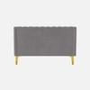 Fame Velvet 2 Seater Sofa in Grey Colour