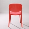 Kepler Brooks Serena Cafeteria Dining Chair in Red Colour