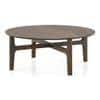Cayman Wooden Top Coffee Table in Danish Walnut Finish
