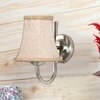 Devansh Steel Wall Mounted Lamp With Beige Jute Shade