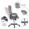 Pleash High Back Executive Chair in Grey Colour