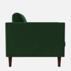 Tharoli Velvet 1 Seater Sofa in Green Colour