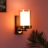 Eliante Modern Wall Lights Mild Steel & Glass Material Antique, Brown & Champaign Finish