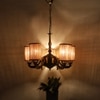 Devansh Black Wall Mounted Lamp With Off-White Cotton Shade