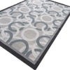 Jaipur Rugs Soft Modern Geometric Wool Dhurrie Rug Grey 6x9 ft