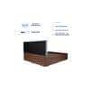 Kosha Bed With Premium Leatherette Fabric And Box Storage Queen Bed