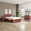 Dado Solid Wood Queen Hydraulic Bed in Brown Colour