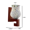 Devansh Solid Wood Electric Wall Light in Multi Colour with Multi Shade Count of 1 Light