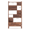 Alberto Solid Wood Bookshelf in Teak Finish