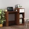Nova Home office table Walnut and Frosty White