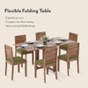 Danton Oribi Solid Wood 6 Seater Dining Table With Set Of 6 Chairs