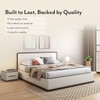 Baltoro Engineered Wood King Size Hydraulic Storage Bed In White Finish