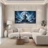 The Castle Decor Lord Shiva Wall Painting Wooden Framed 27x48 Inch (Style 22)