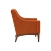 Claudia Boucle Fabric Arm Chair in Orange Colour