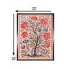 Floral Tree Life Canvas Wall Prints Canvas Wall Prints Set of 1 Multicolor Matte