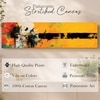 Modern Abstract Splatter Canvas Wall Art 12 x 46 Inch