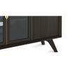 Taarkashi Solid Wood Bar Cabinet in American Walnut Finish