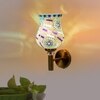 Devansh Metal Electric Wall Light in Gold Colour with Multi Shade Count of 1 Light