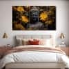 The Castle Decor Lord Buddha Meditation Wall Painting Wooden Framed 27x48 Inch (Style 2)