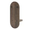 Gabe Solid Wood Wall Shelf In Danish Walnut Finish