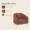 Aiden Lounge Chair In Mocha Mousse Velvet