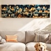 Traditional Indian Cityscape Canvas Wall Art 12 x 46 Inch