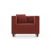 Windsor Sofa Set (Colour : Dark Coral , Seater : 3+1+1)