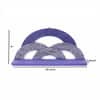 Multishade Colour Solid Wood Handcarved Neel Indradhanush  Floating Wall Shelf with distres finish by DisooFashions
